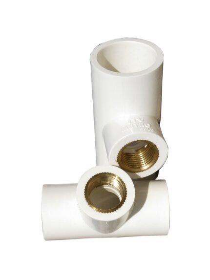 Metro UPVC Plain - RED. TEE (BRASS)